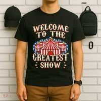 Circus Party Gift Clown Lion Fire Ring Acrobat Funny T-Shirt thumb 6