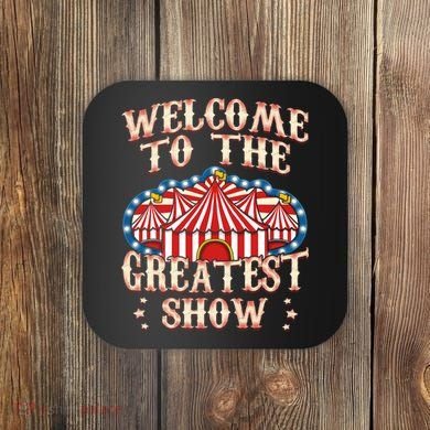 Circus Party Gift Clown Lion Fire Ring Acrobat Funny Coaster