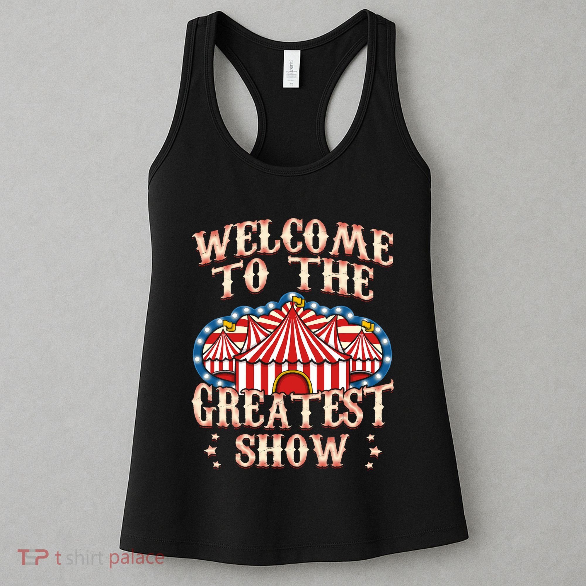 Circus Party Gift Clown Lion Fire Ring Acrobat Funny Women's Tank Top