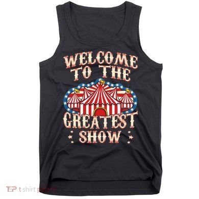 Circus Party Gift Clown Lion Fire Ring Acrobat Funny Tank Top