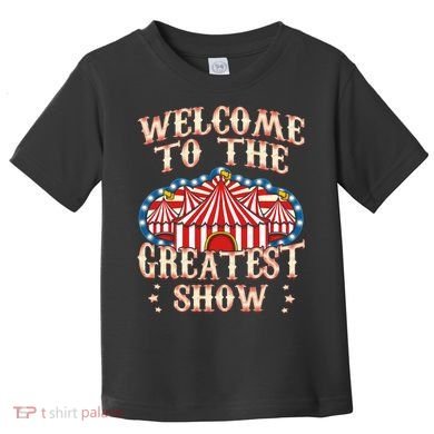 Circus Party Gift Clown Lion Fire Ring Acrobat Funny Toddler T-Shirt