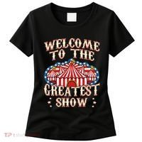 Circus Party Gift Clown Lion Fire Ring Acrobat Funny Women's T-Shirt thumb 0