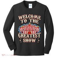 Circus Party Gift Clown Lion Fire Ring Acrobat Funny Kids Long Sleeve Shirt thumb 0
