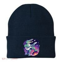 Crocodile Playing Guitar In Space Outer Space Alligator Beanie thumb 0