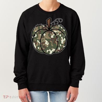 Camouflage Pumpkin Holiday Women's Sweatshirt
