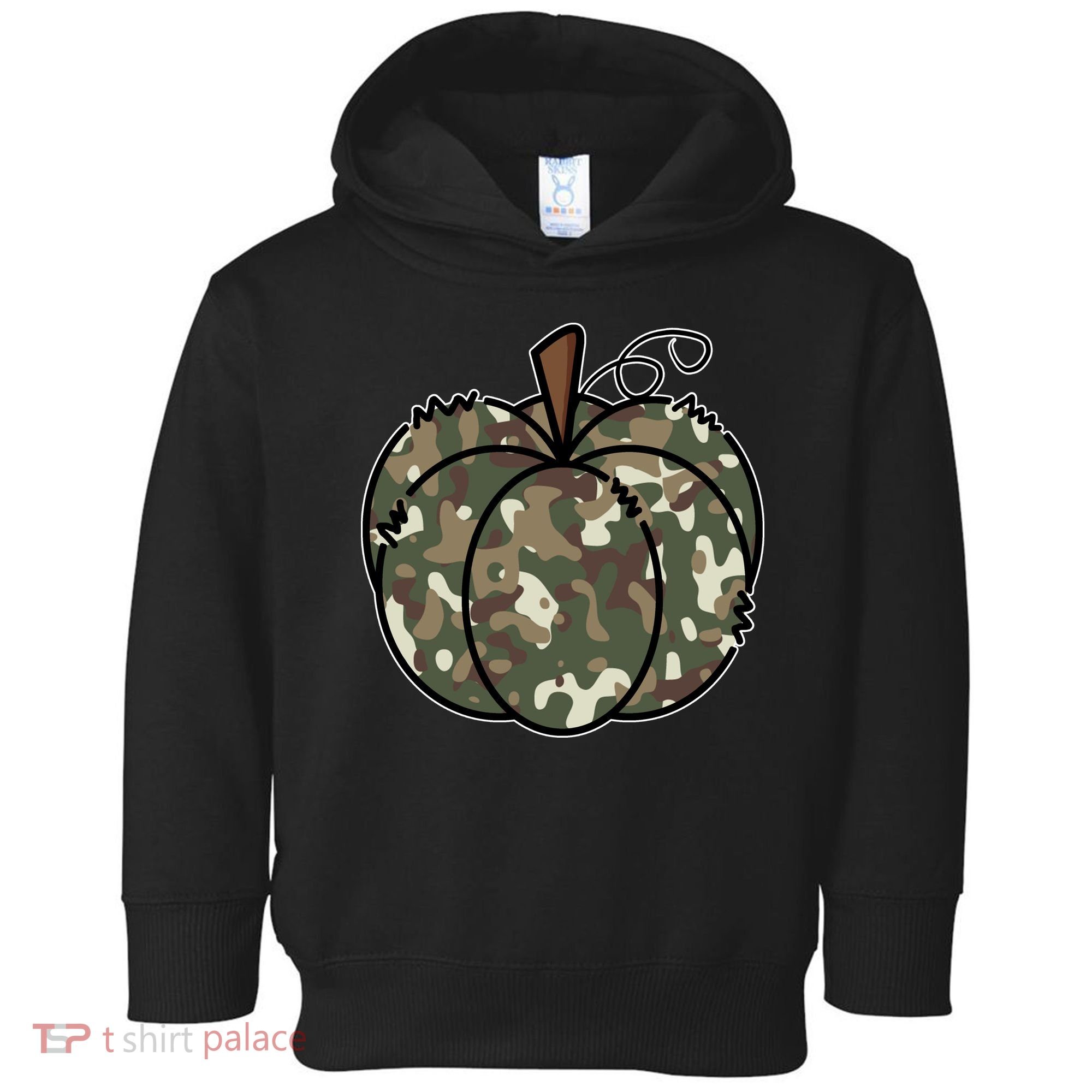 Camouflage Pumpkin Holiday Toddler Hoodie