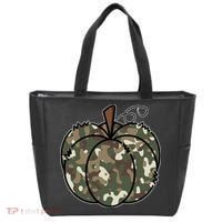 Camouflage Pumpkin Holiday Tote Bag thumb 0