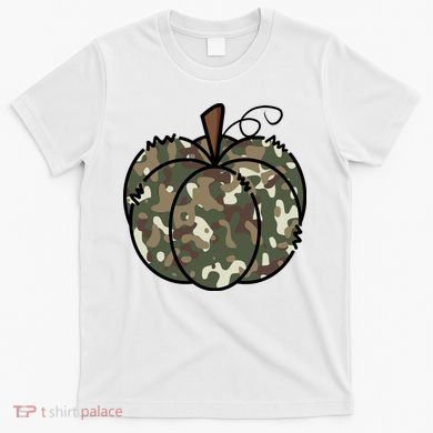 Camouflage Pumpkin Holiday T-Shirt