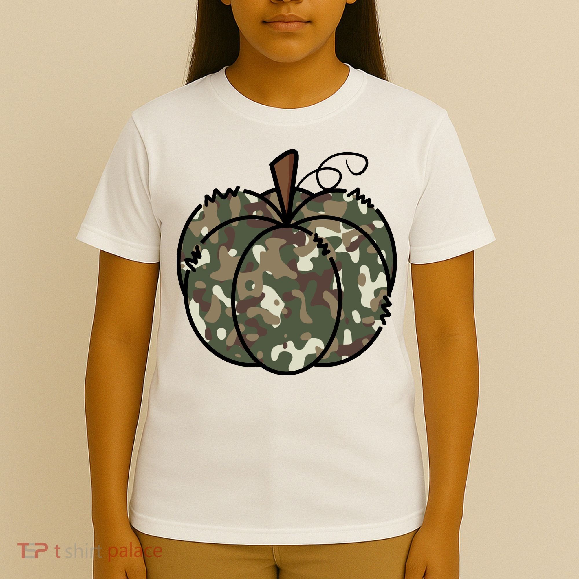 Camouflage Pumpkin Holiday T-Shirt