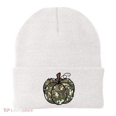 Camouflage Pumpkin Holiday Beanie