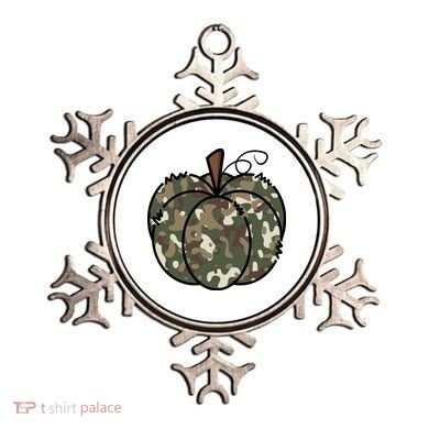 Camouflage Pumpkin Holiday Ornament