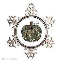 Camouflage Pumpkin Holiday Ornament thumb 0