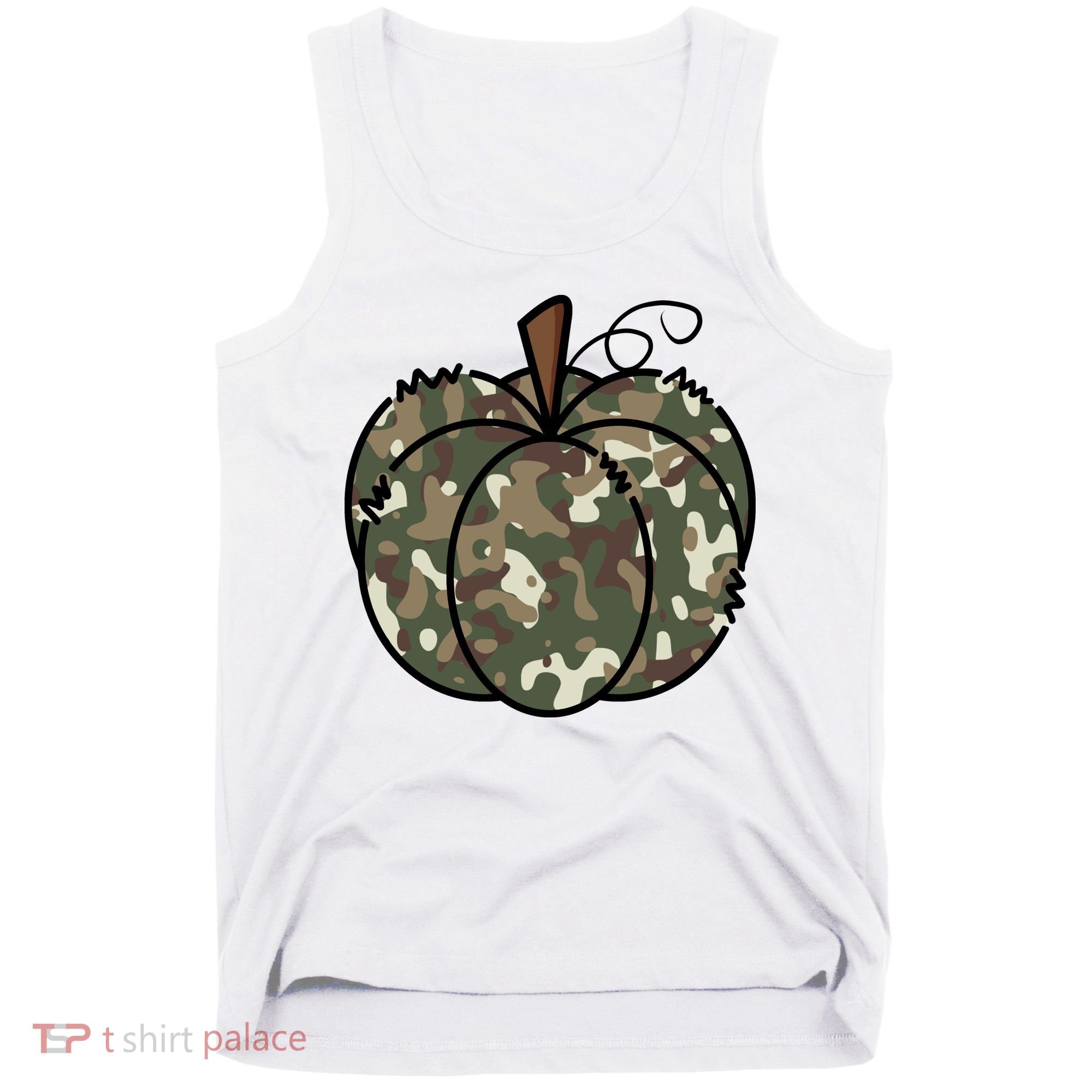 Camouflage Pumpkin Holiday Tank Top