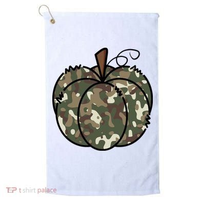 Camouflage Pumpkin Holiday Golf Towel