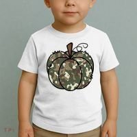 Camouflage Pumpkin Holiday Toddler T-Shirt thumb 2