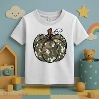 Camouflage Pumpkin Holiday Toddler T-Shirt thumb 3