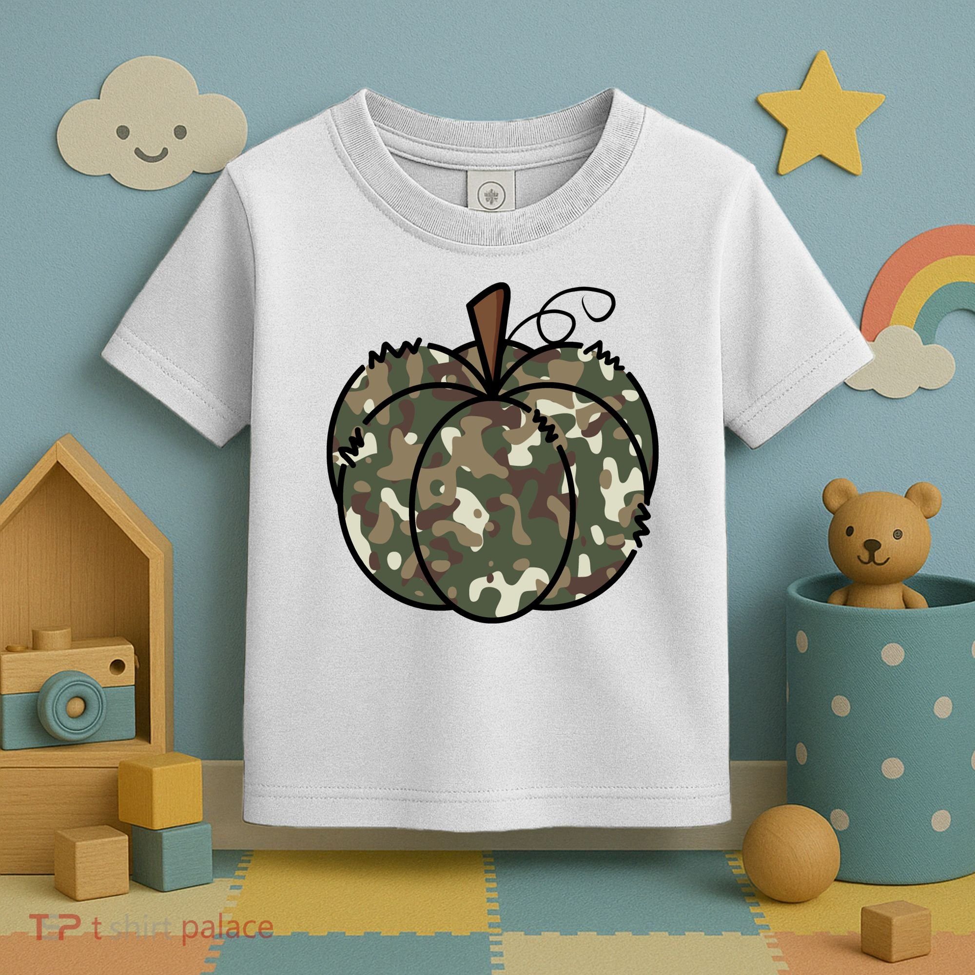 Camouflage Pumpkin Holiday Toddler T-Shirt