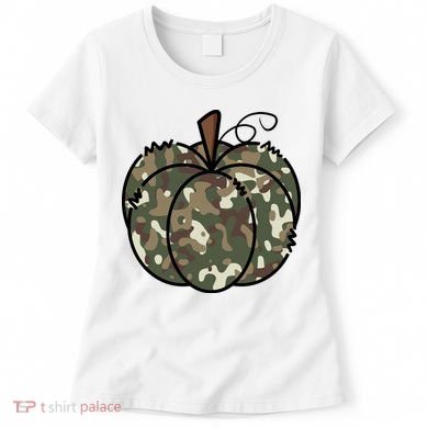 Camouflage Pumpkin Holiday Women's T-Shirt