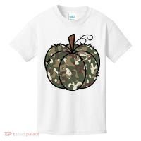 Camouflage Pumpkin Holiday Kids T-Shirt thumb 0