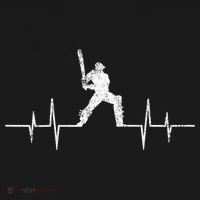 Cricket Player Heartbeat Gift EKG Cricket Fans Lover Funny Women's Hoodie thumb 2