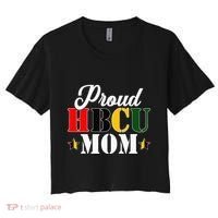 Cute Proud Hbcu Mom Black College & University MotherS Day Women's Crop Top Tee thumb 0