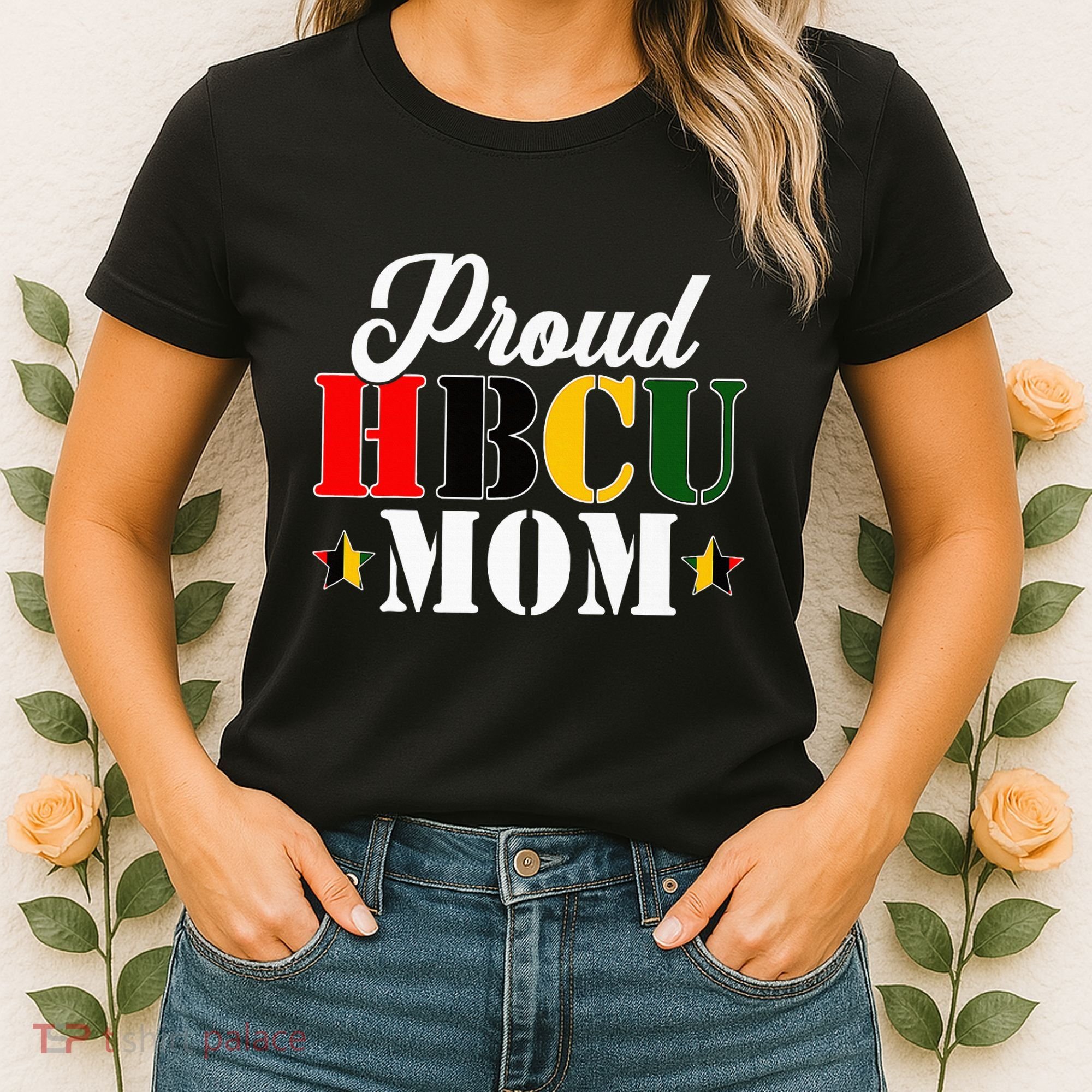 Cute Proud Hbcu Mom Black College & University MotherS Day Women's T-Shirt