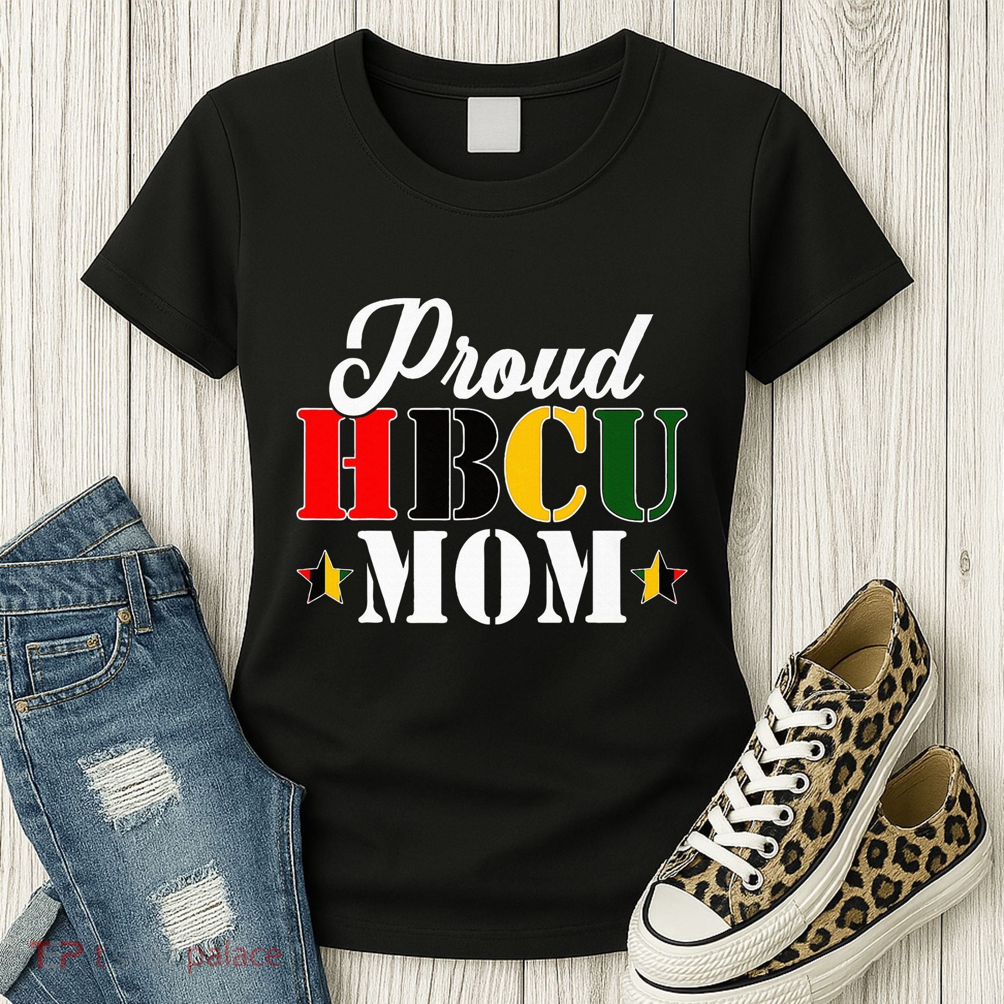 Cute Proud Hbcu Mom Black College & University MotherS Day Women's T-Shirt