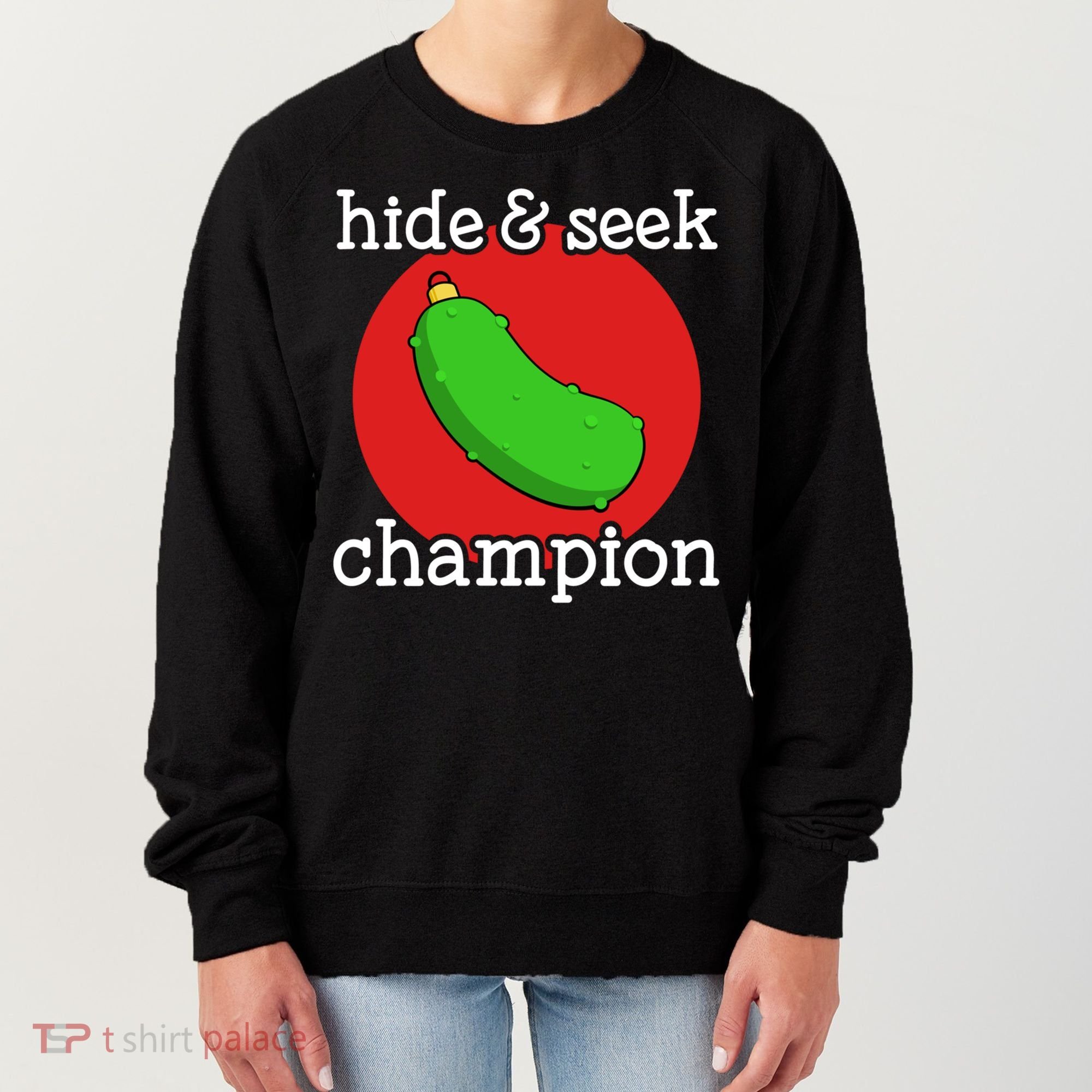 Christmas Pickle Hide And Seek Champion Gift Women's Sweatshirt