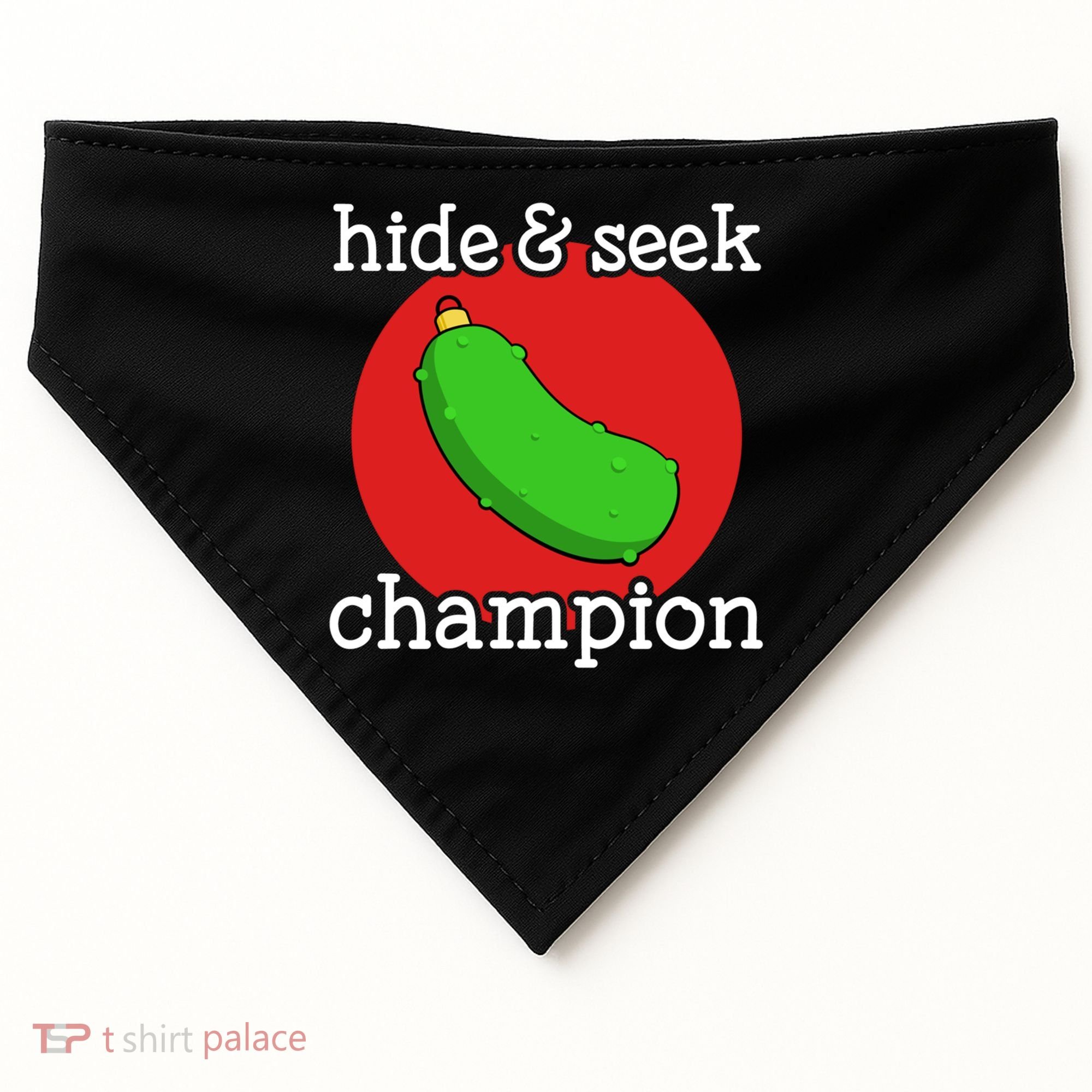 Christmas Pickle Hide And Seek Champion Gift USA-Made Doggie Bandana