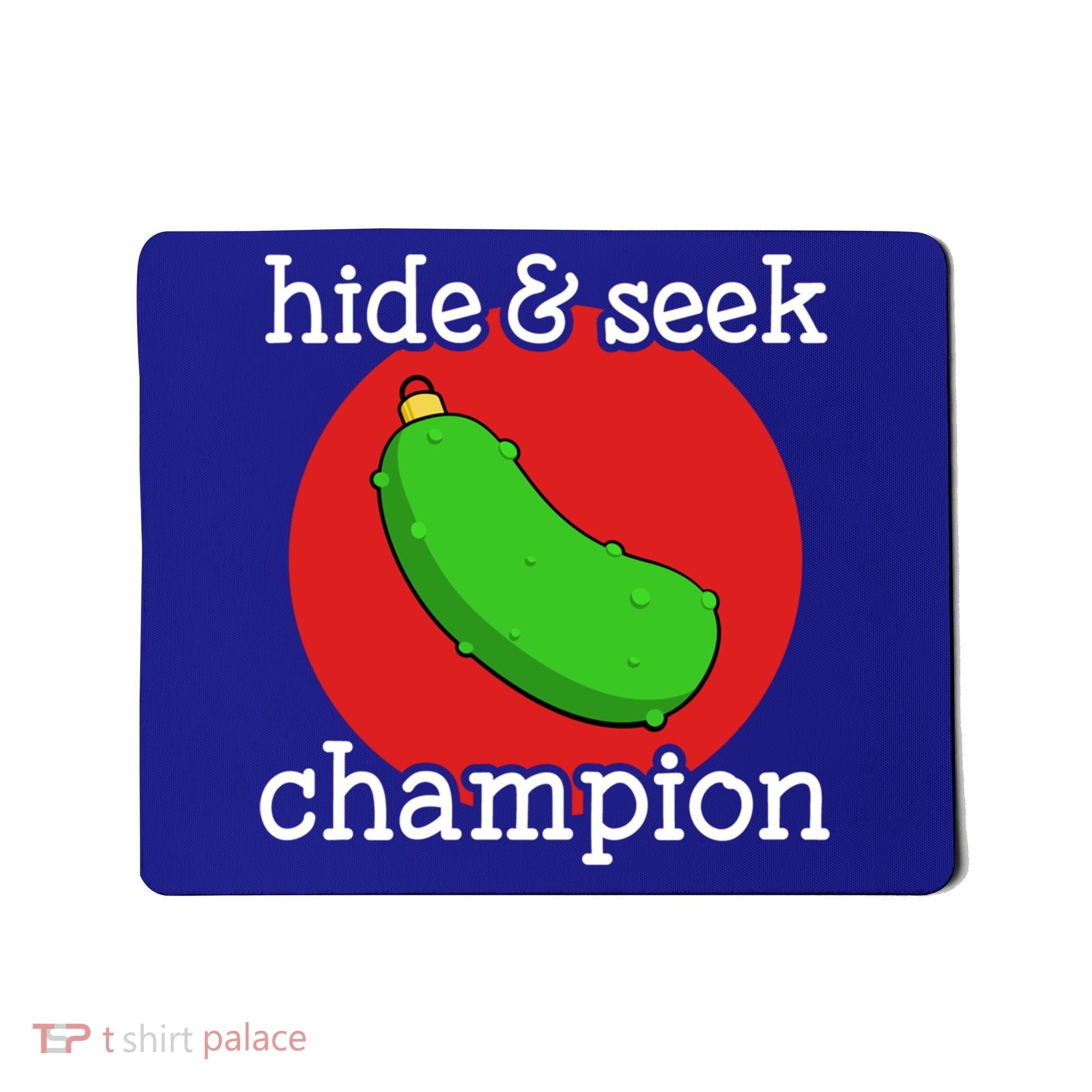 Christmas Pickle Hide And Seek Champion Gift Mousepad