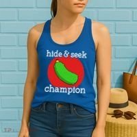 Christmas Pickle Hide And Seek Champion Gift Women's Tank Top thumb 2