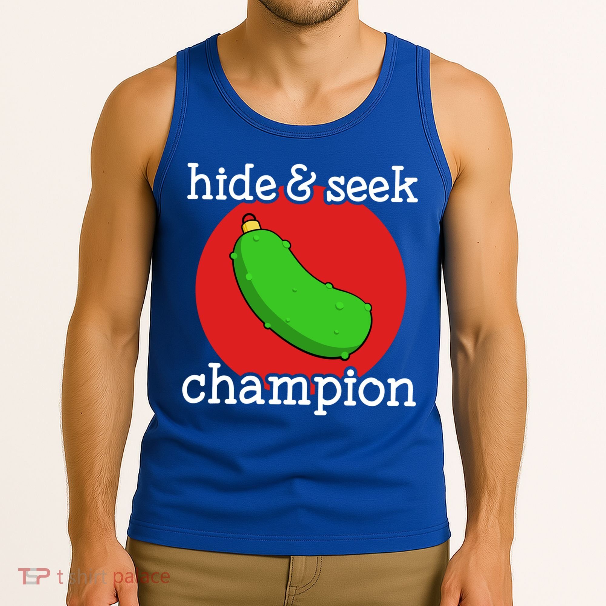 Christmas Pickle Hide And Seek Champion Gift Tank Top