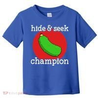 Christmas Pickle Hide And Seek Champion Gift Toddler T-Shirt thumb 0