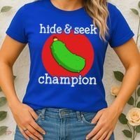 Christmas Pickle Hide And Seek Champion Gift Women's T-Shirt thumb 2