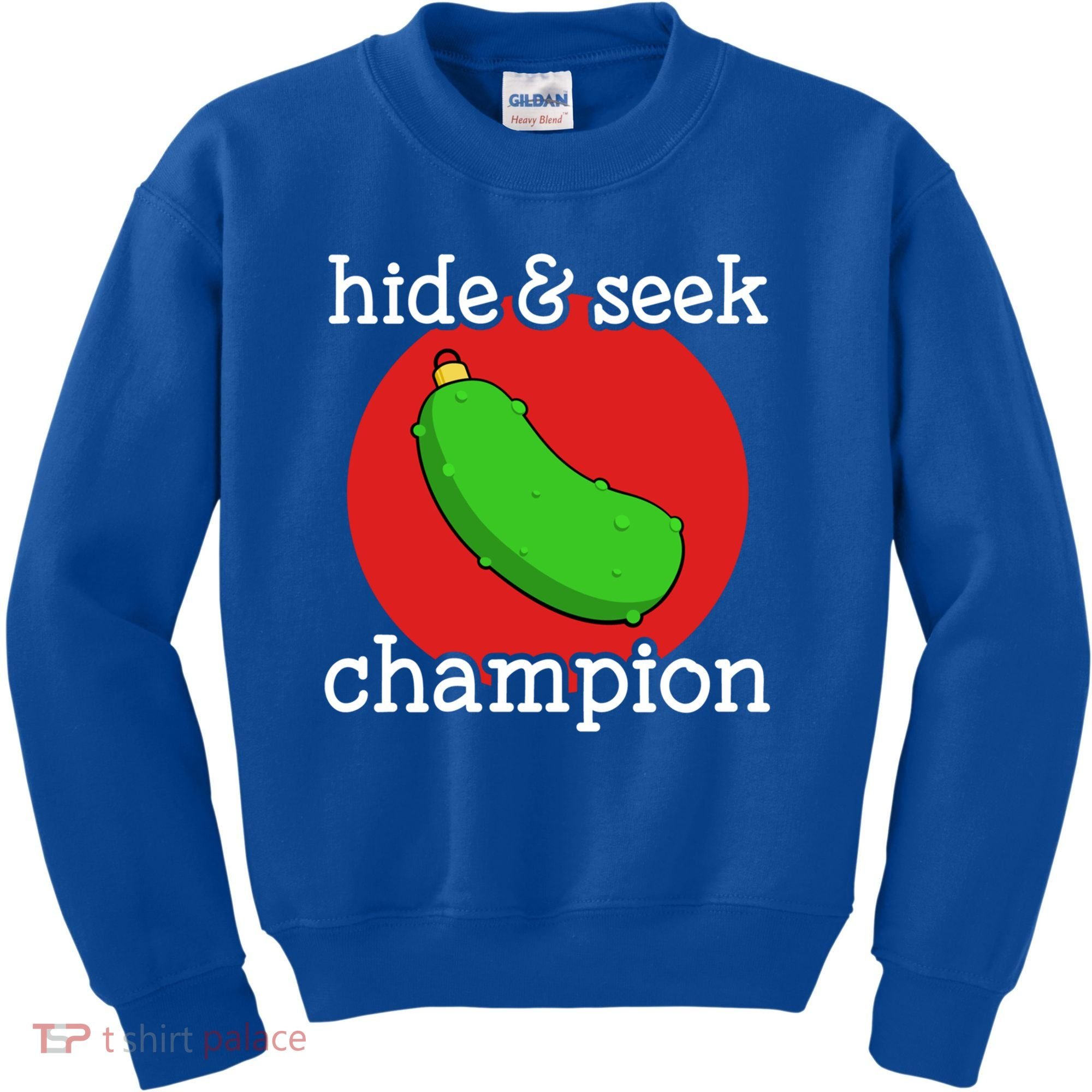 Christmas Pickle Hide And Seek Champion Gift Kids Sweatshirt