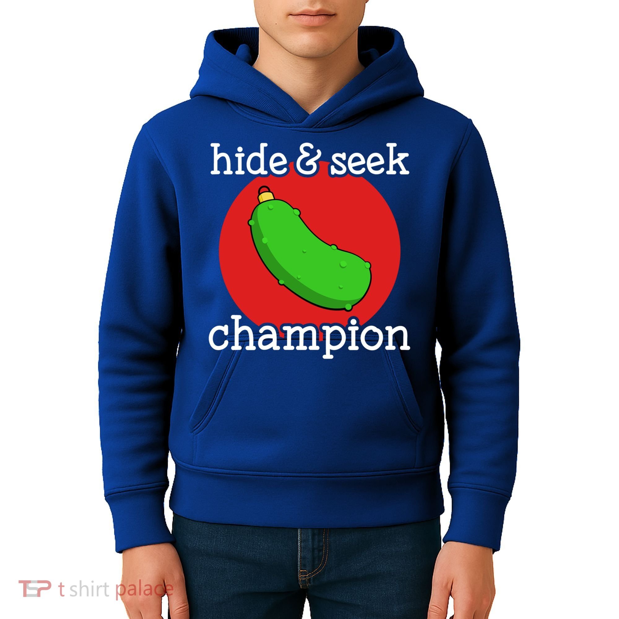 Christmas Pickle Hide And Seek Champion Gift Kids Hoodie