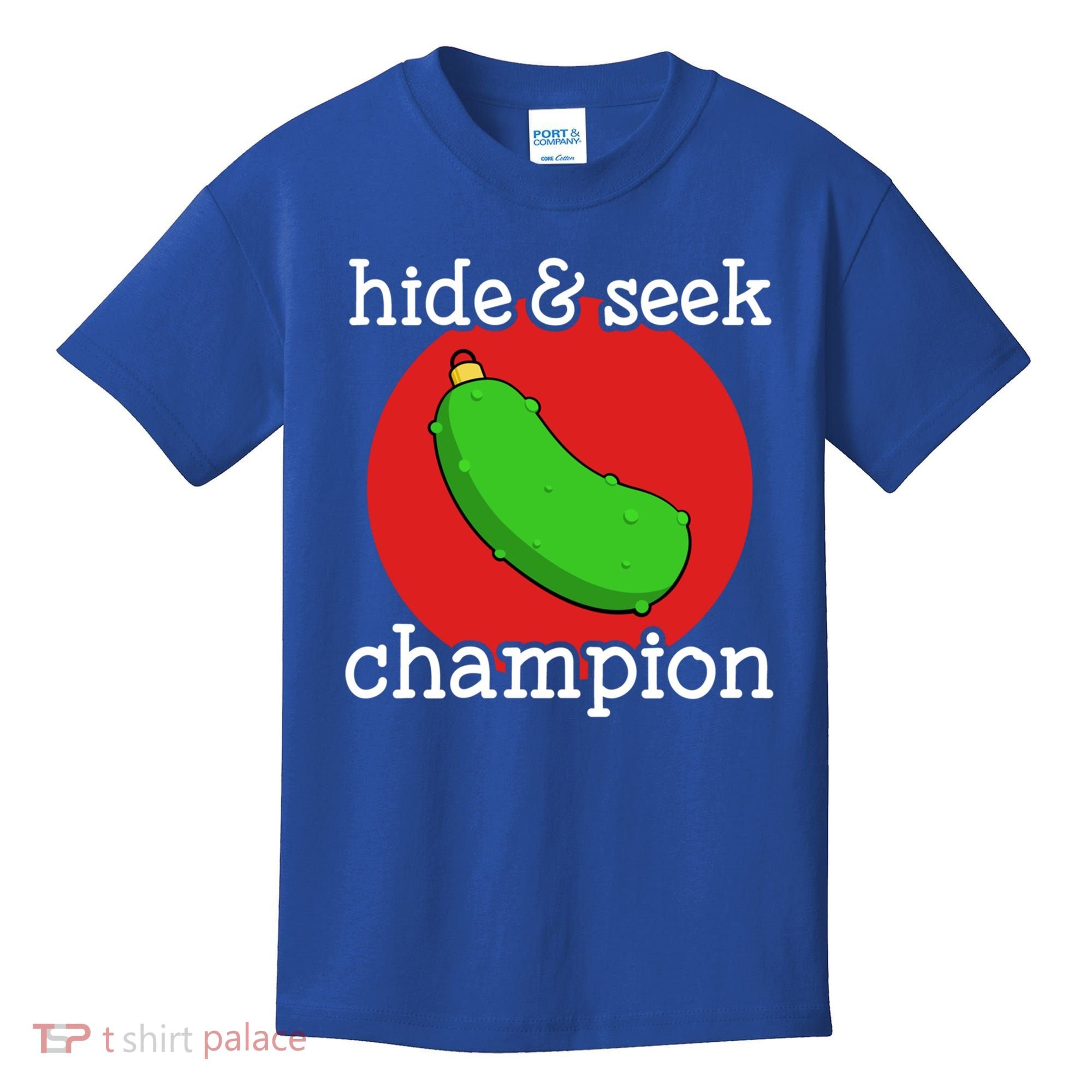 Christmas Pickle Hide And Seek Champion Gift Kids T-Shirt