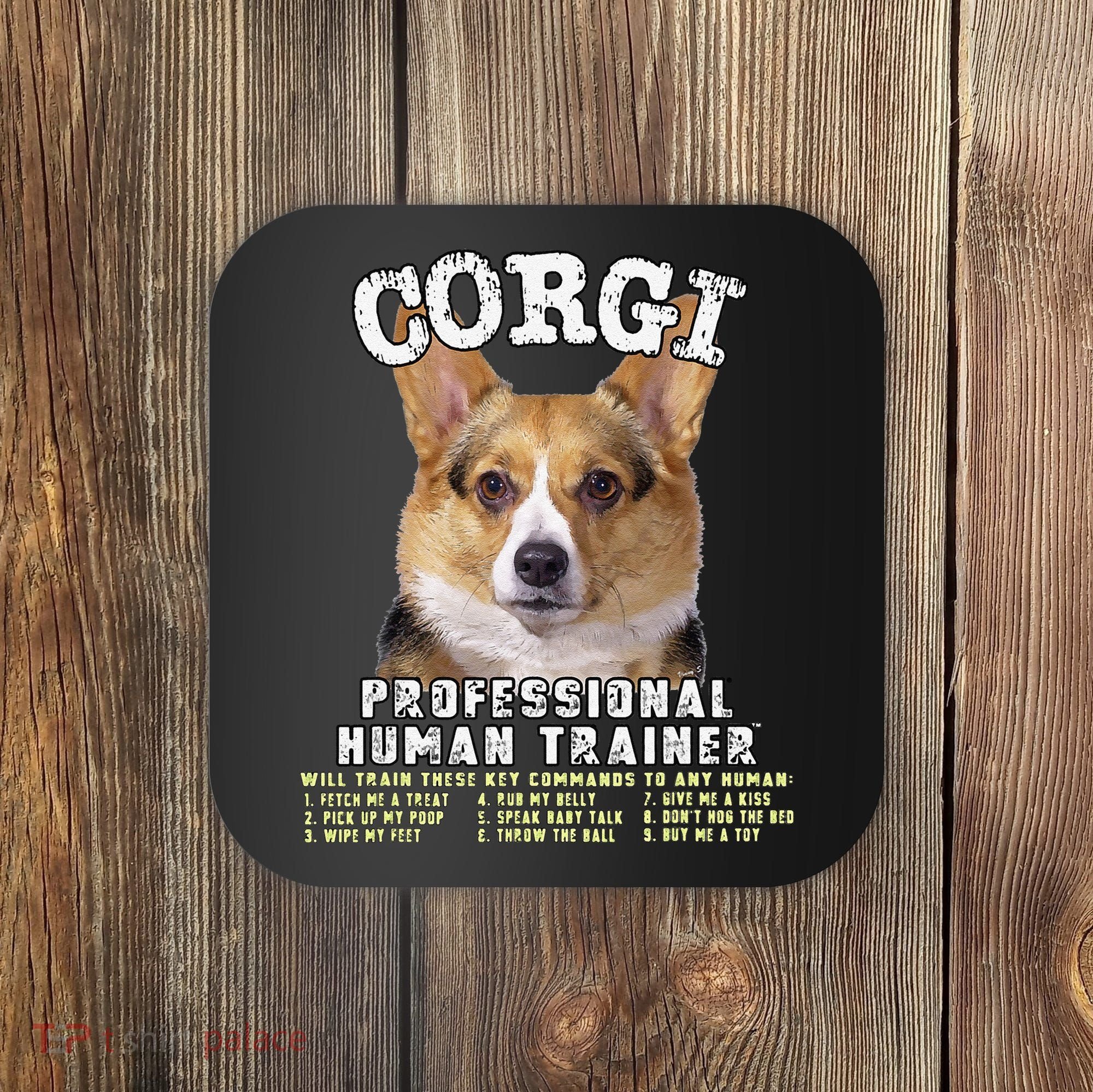 Corgi Professional Human Trainer Cute Dog Coaster