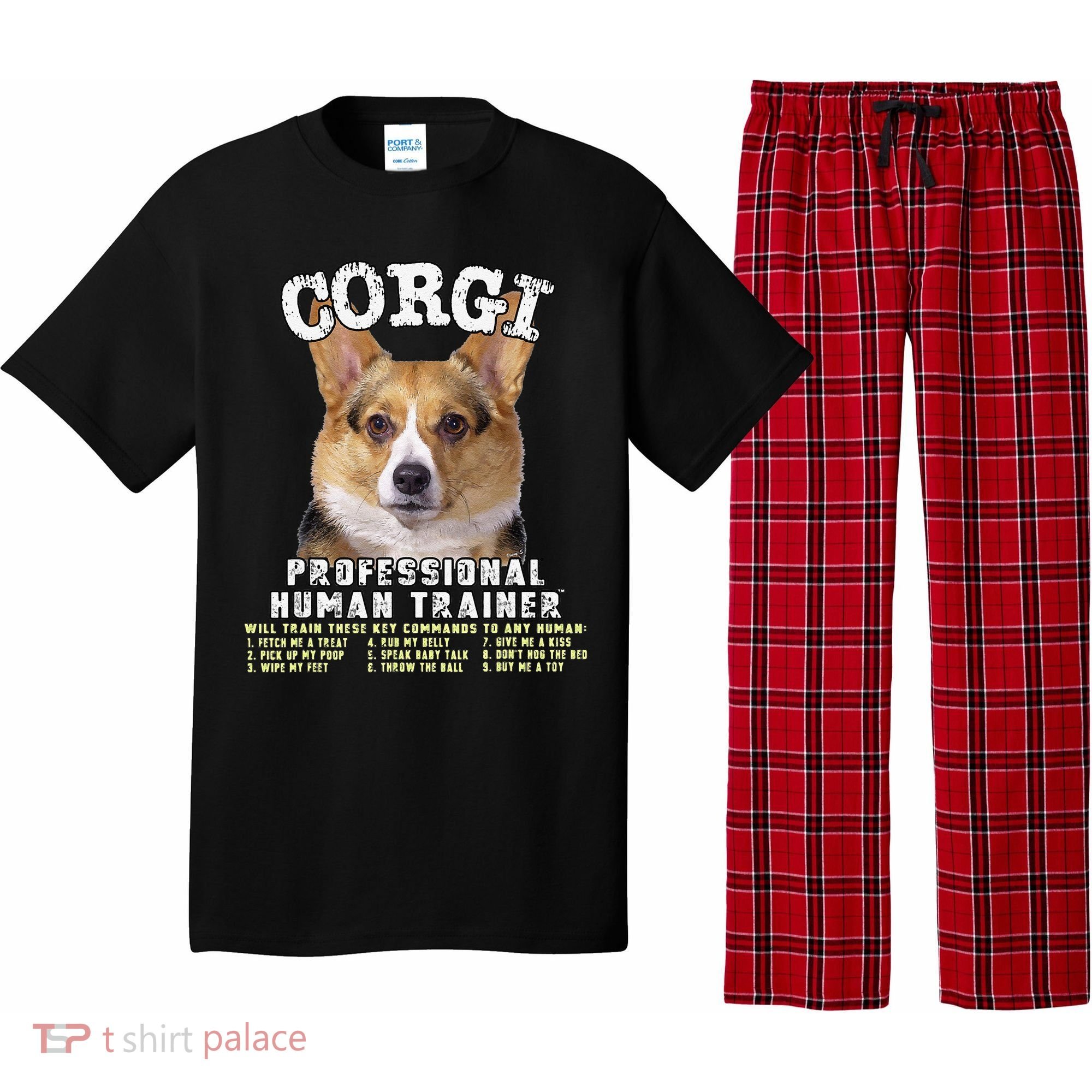 Corgi Professional Human Trainer Cute Dog Pajama Set