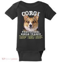 Corgi Professional Human Trainer Cute Dog Baby Bodysuit thumb 0