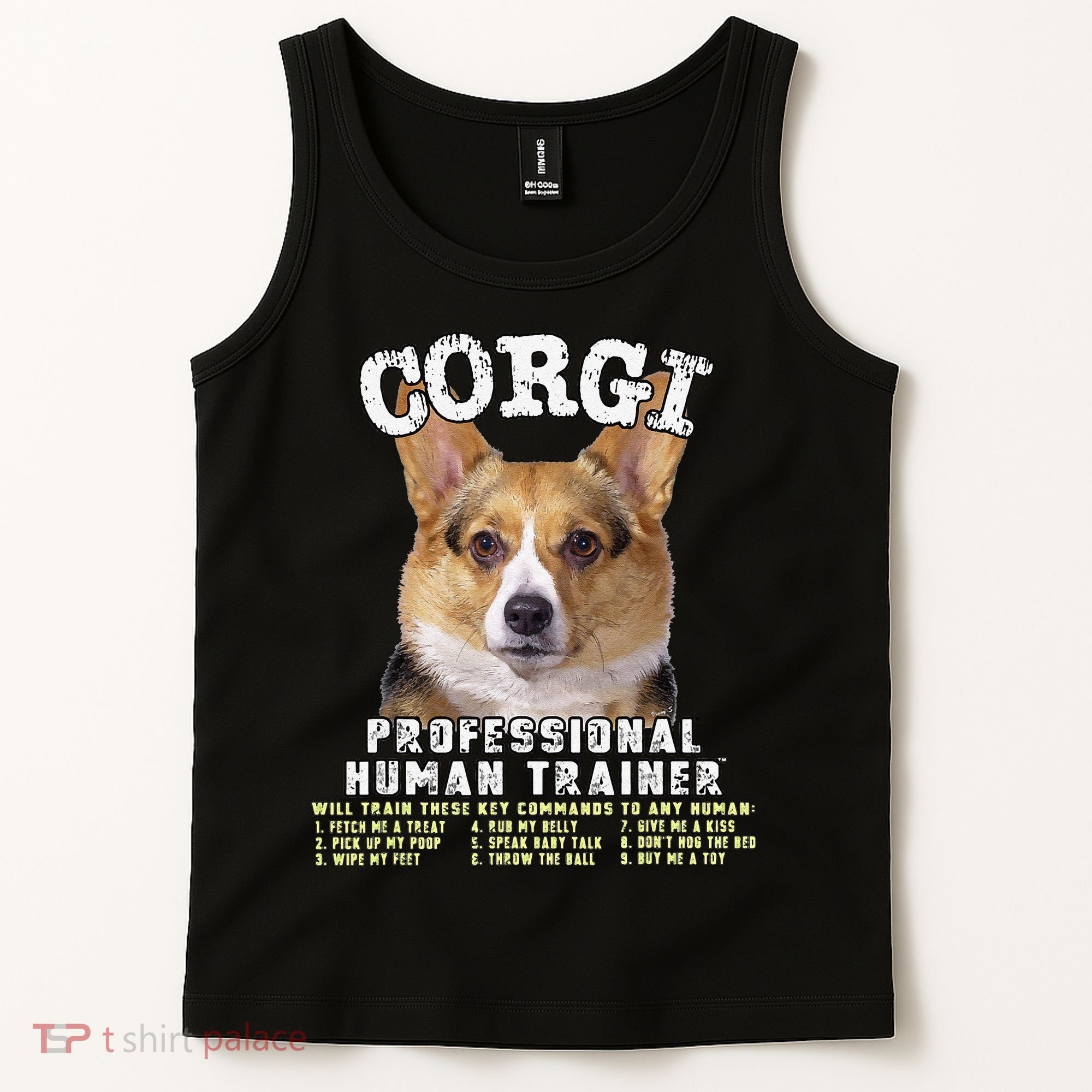 Corgi Professional Human Trainer Cute Dog Tank Top