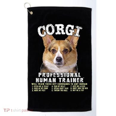 Corgi Professional Human Trainer Cute Dog Golf Towel