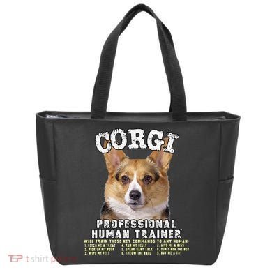 Corgi Professional Human Trainer Cute Dog Tote Bag