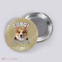 Corgi Professional Human Trainer Cute Dog Button thumb 0