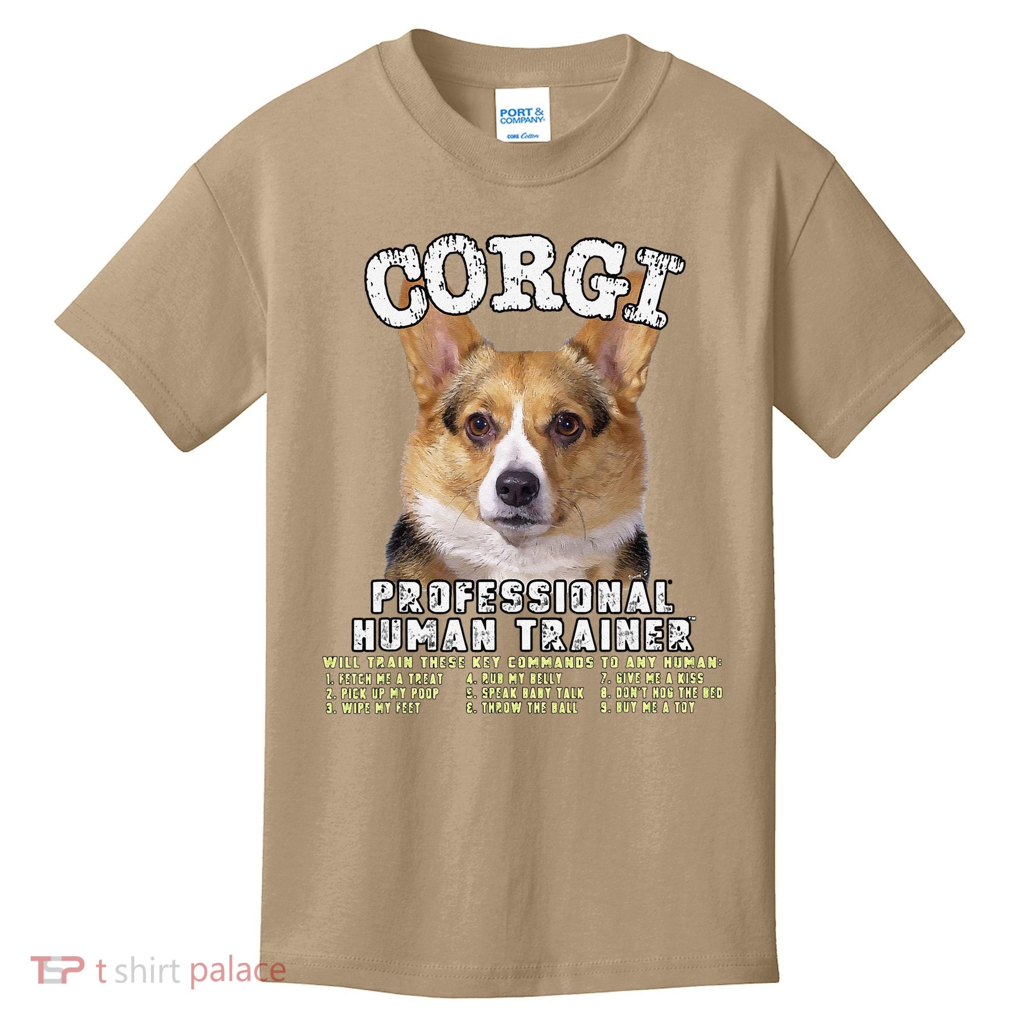 Corgi Professional Human Trainer Cute Dog Kids T-Shirt