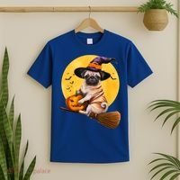 Cute Pug Halloween Costume Shirt Boys Girls Dog T-Shirt thumb 2