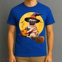 Cute Pug Halloween Costume Shirt Boys Girls Dog T-Shirt thumb 3