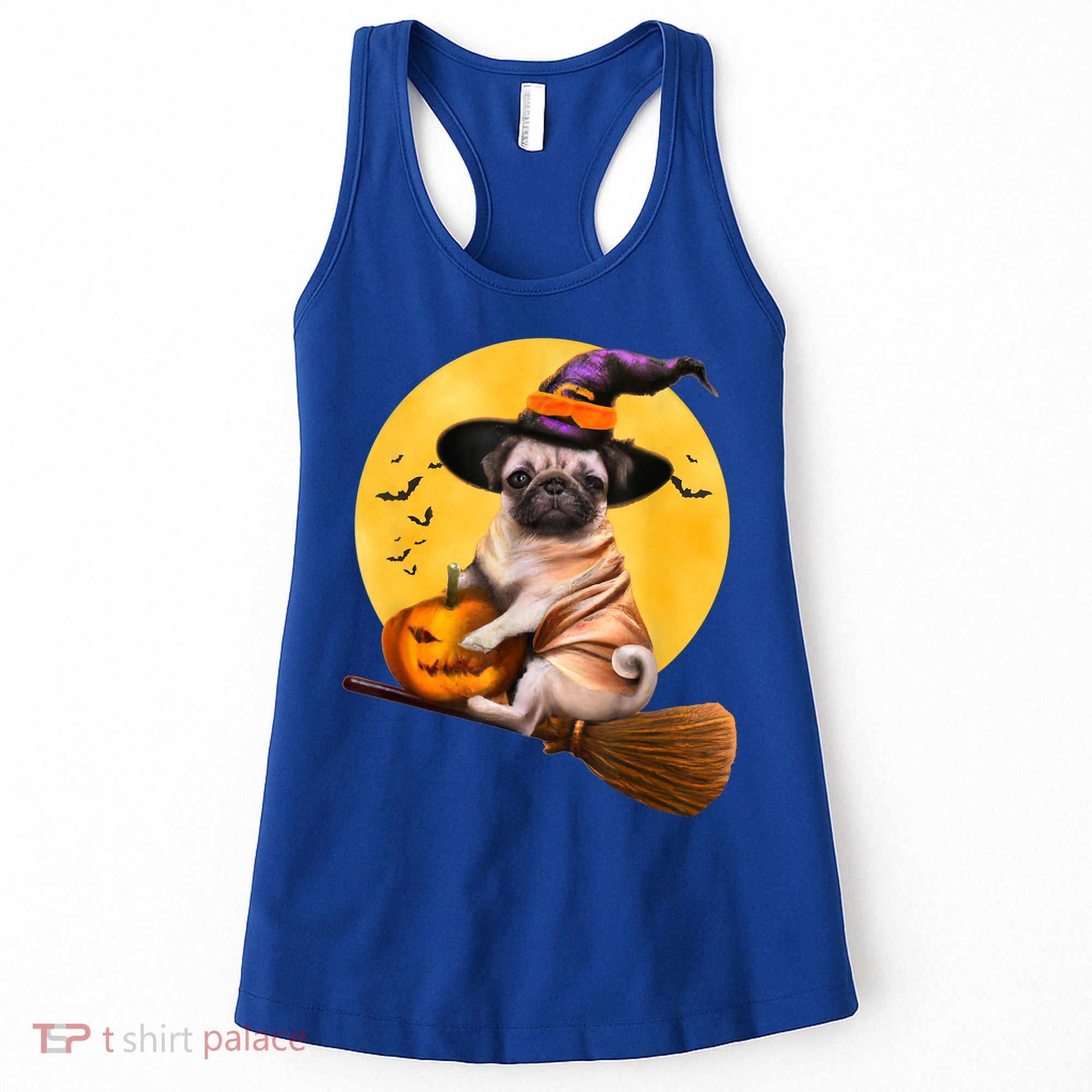 Cute Pug Halloween Costume Shirt Boys Girls Dog Women's Tank Top
