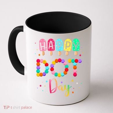 Colorful Polka Happy Dot Day September 15th Teacher Gift Coffee Mug