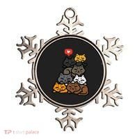 Cat Pile Heart Kawaii Kitten Anime Ornament thumb 0
